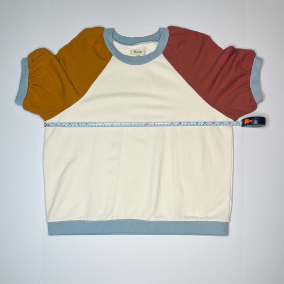 NWT Madewell Puff-Sleeve Sweatshirt Tee - Picture 11 of 11